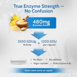 Bromelain 2500 GDU Capsules for Digestion Support