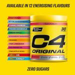 C4 Original Beta Alanine Pre Workout Powder, ICY Blue Razz