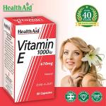 HealthAid Vitamin E 1000 IU - 60 Capsules