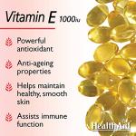 HealthAid Vitamin E 1000 IU - 60 Capsules
