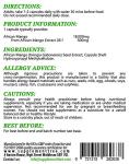 African Mango Extract 18000mg - 60 Vegan Capsules