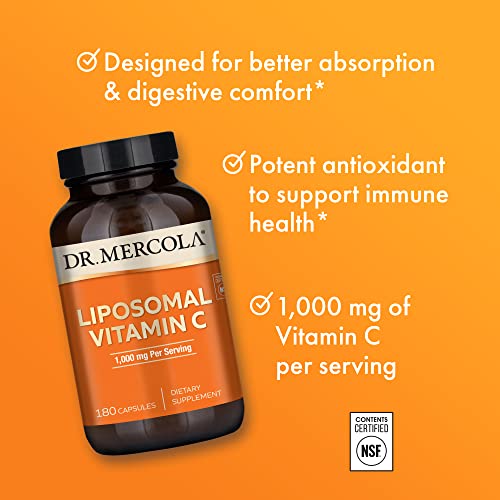 Dr. Mercola Liposomal Vitamin C 1000 mg - 90 Capsules