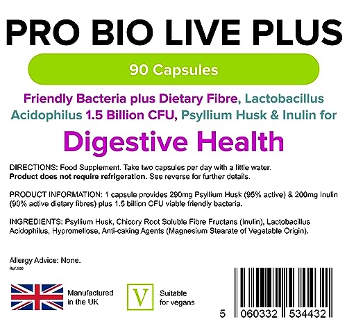 Lindens Pro Bio Live Plus Dietary Fiber Capsules