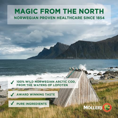 Moller's Omega-3 Cod Liver Oil, Lemon Flavor