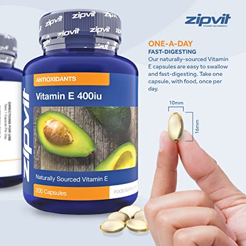 Vitamin E 400iu Antioxidant Supplement - 200 Softgels