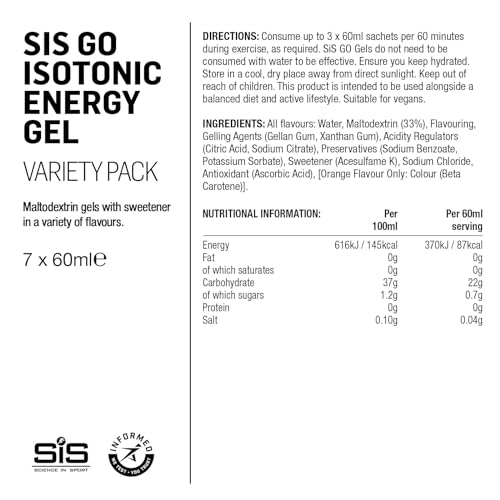 ISG Go Isotonic Energy Gel Variety Pack