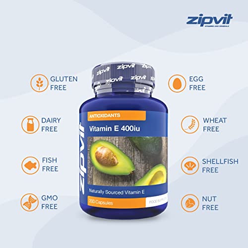 Vitamin E 400iu Antioxidant Supplement - 200 Softgels