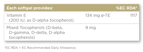 Vitamin E 200 IU - Antioxidant Support, 50 Softgels