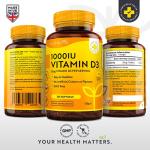 High-Potency Vitamin D3 1000 I.E - 365 Capsules