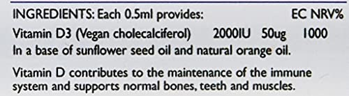 Viridian 2000 IU Vitamin D Liquid Supplement