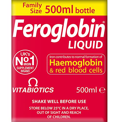 Feroglobin Gentle Iron Liquid for Energy Boost, 500 ml