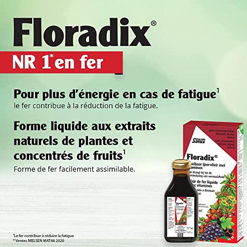 Floradix Floravital Iron and Herbs Liquid, 500ml