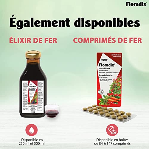 Floradix Floravital Iron and Herbs Liquid, 500ml