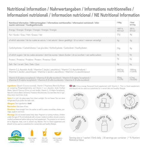 Zooki Liposomal Vitamin C Liquid Sachets - 30 Servings