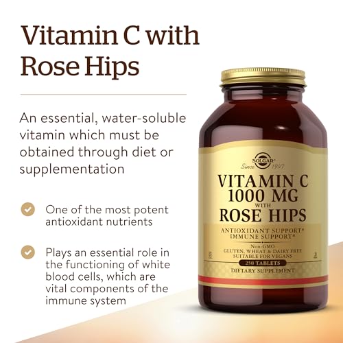 Solgar Vitamin C 1000 mg with Rose Hips