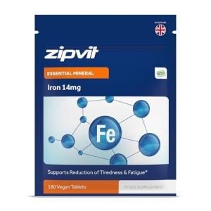 High Strength Iron Tablets 14mg, 180 Vegan