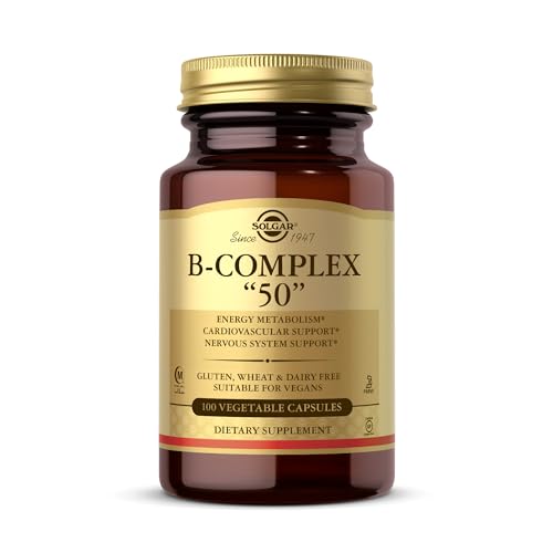 Solgar B-Complex 50 Veg Caps for Energy & Heart