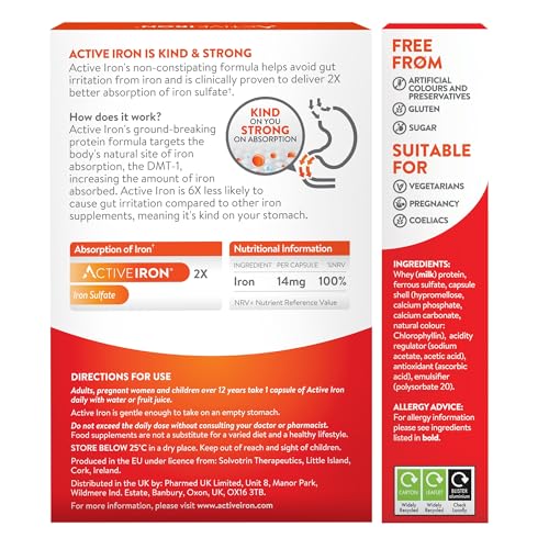 Active Iron Capsules for Energy & Fatigue Relief