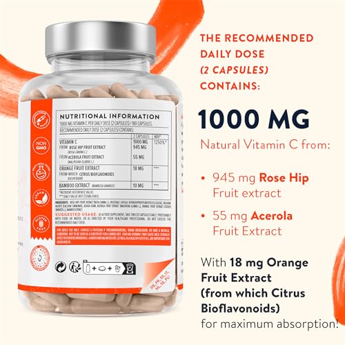 Vegan Vitamin C 1000mg with Bioflavonoids