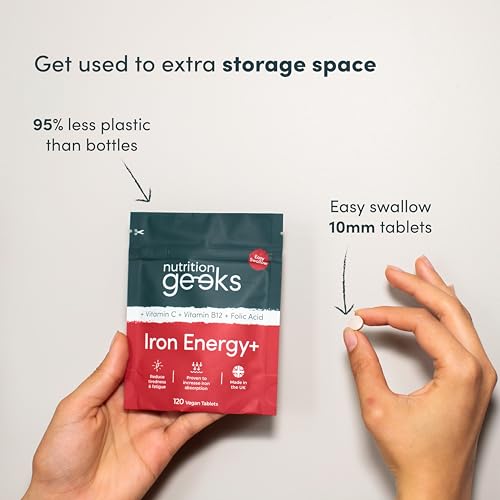 High Strength Iron Tablets with Vitamin C & B12