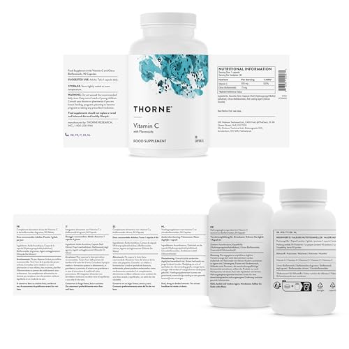 Thorne Vitamin C with Citrus Bioflavonoids – 90 Caps