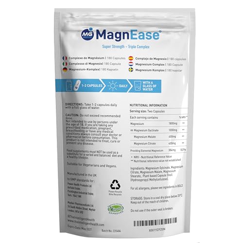 Super Strength Magnesium Capsules - 1800 MG