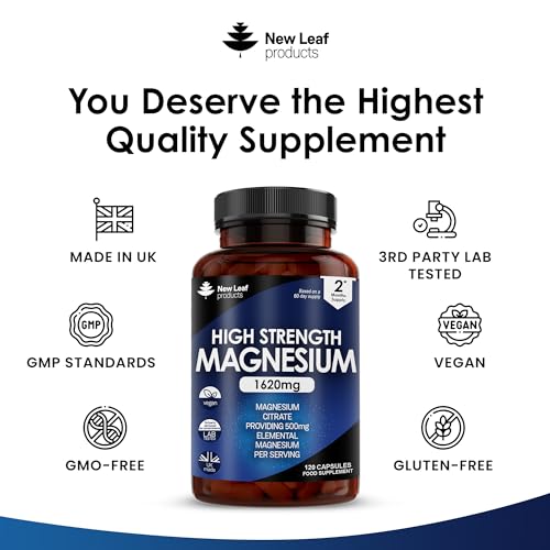 Super Strength Magnesium Citrate Capsules for Sleep & Muscle