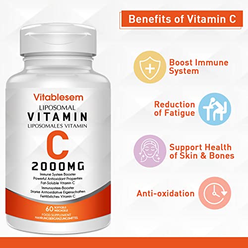 High-Dose Liposomal Vitamin C Capsules 2000 mg