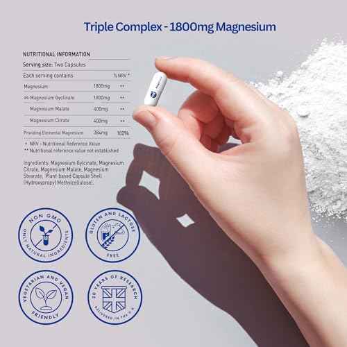 Super Strength Magnesium Capsules - 1800 MG
