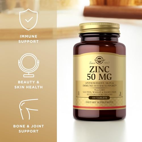 Solgar Zinc 50mg - 100 Tablets