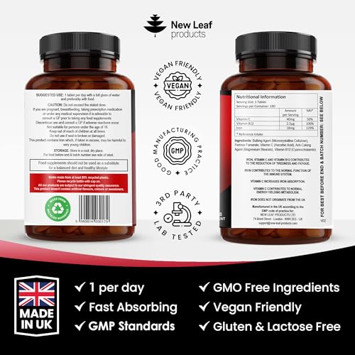 Gentle Iron Tablets with B12 & Vitamin C
