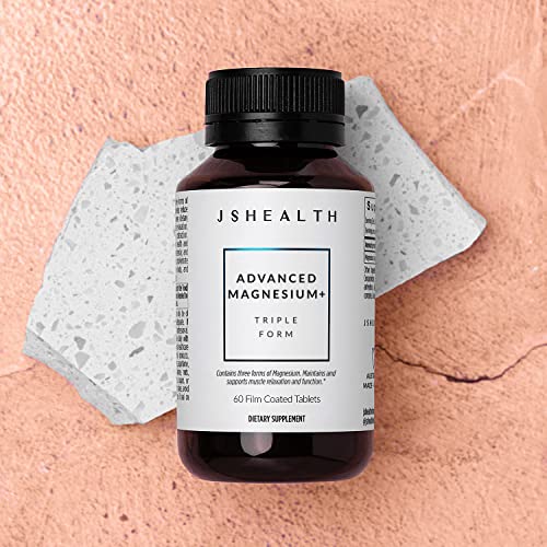 JSHealth Advanced Magnesium for Muscle Relaxation - 60 Tablets