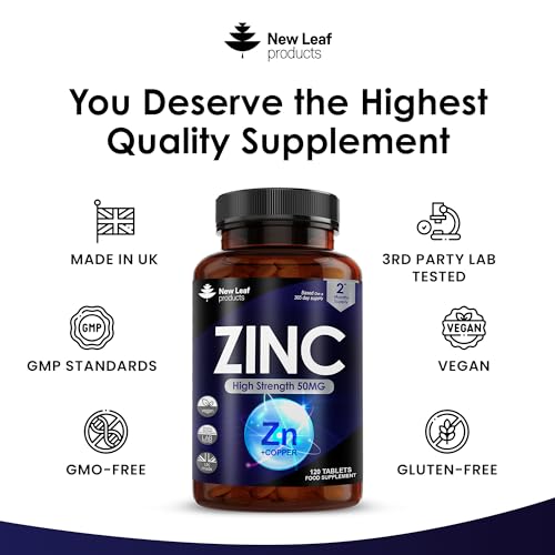 Zinc 50mg with Copper - Immune Support Tablets