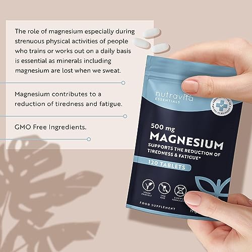 High Strength Vegan Magnesium 500mg Tablets
