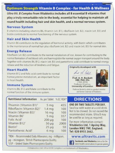 Vitamin B-Complex Tablets - 60 Count Pack