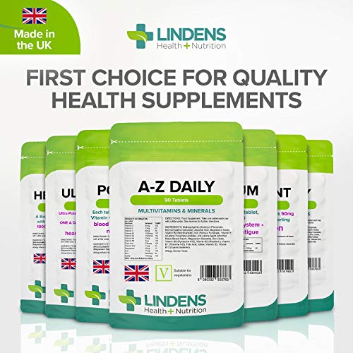 Lindens A-Z Daily Multivitamin Tablets 90 Count