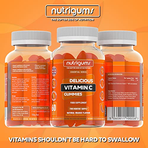 Vitamin C Gummies 80mg | 60 Vegan - Orange