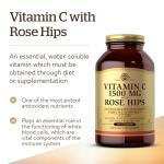 Solgar Vitamin C with Rose Hips - 180 Tablets