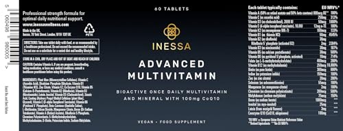 Inessa Multivitamin with CoQ10 and Essential Nutrients