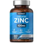 Zinc Tablets 100mg for Immunity Support - Vegan