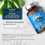 Zinc Tablets 100mg for Immunity Support - Vegan