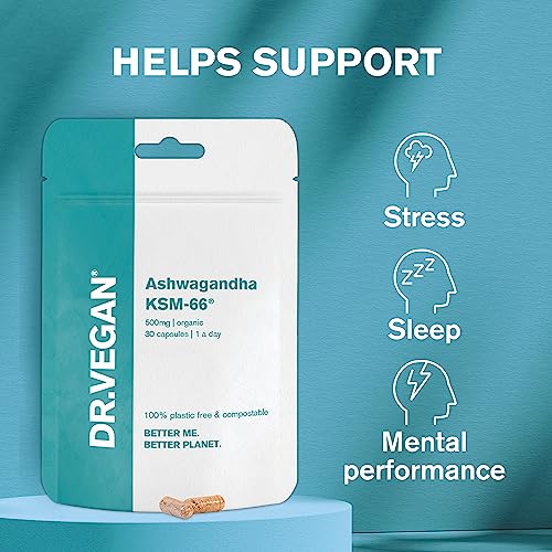 Dr. Vegan Daily Ashwagandha KSM-66 500mg, 30 Caps