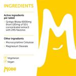 Ginkgo Biloba 6000mg for Memory Support - 120 Tablets