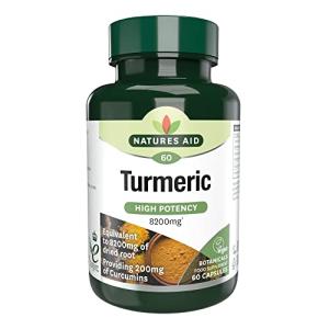 Nature's Aid High Potency Turmeric Capsules, 60 Count
