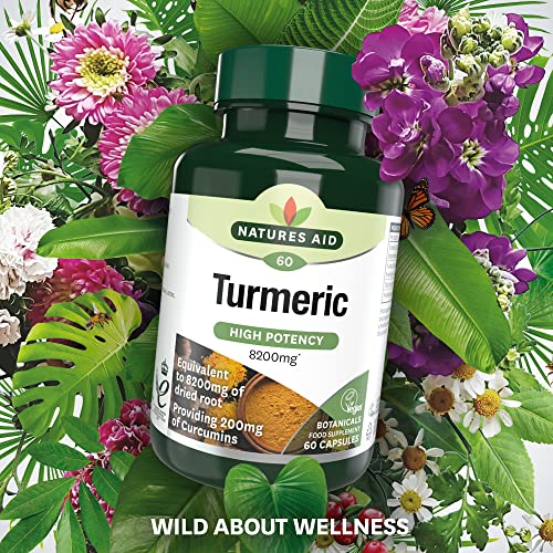 Nature's Aid High Potency Turmeric Capsules, 60 Count