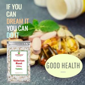 Valerian Root Tablets for Natural Sleep Support