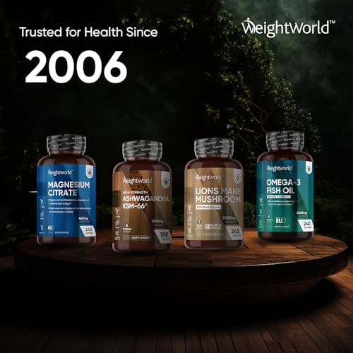 High-Potency Ashwagandha 1500mg - 180 Vegan Tablets