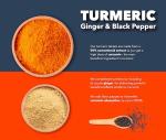 High Strength Turmeric Tablets with Black Pepper & Ginger