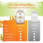 Organic Turmeric & Black Pepper Capsules 600mg