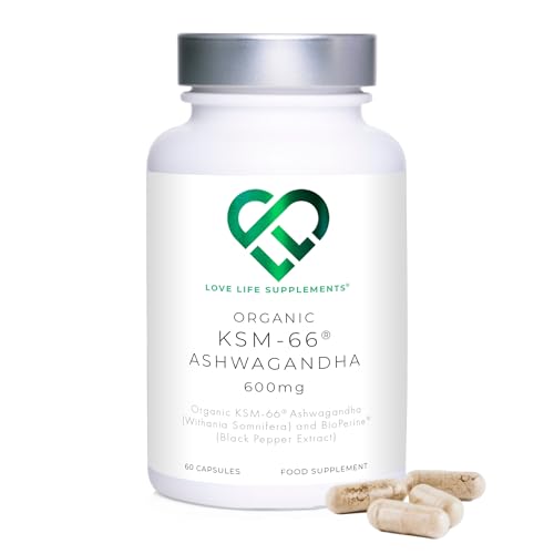 High Strength Organic Ashwagandha KSM-66®, 600mg